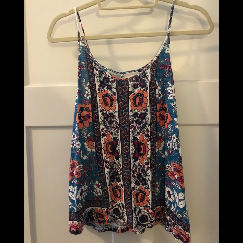 Multi-color tank top.